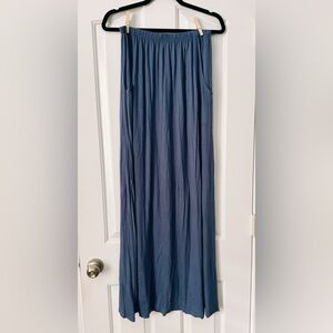 Three Bird Nest | Boho Blue Maxi Skirt